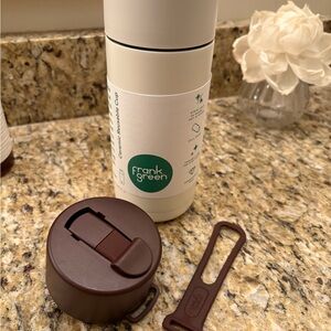 Frank Green Reusable Cup with Brown Lid 16 oz